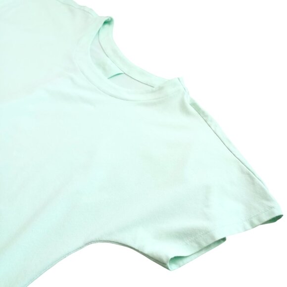 J.Jill Mint Green Luxe Supima Women’s Top - Short Sleeve Scoop Neck Tee, Size M - Picture 3 of 7
